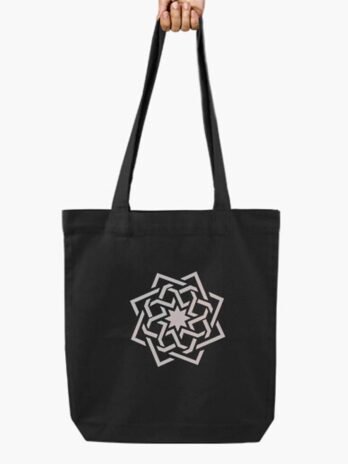 Bolsa de tela con estrella de 8 puntas