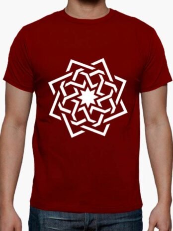 Camiseta hombre manga corta con estrella 8 puntas