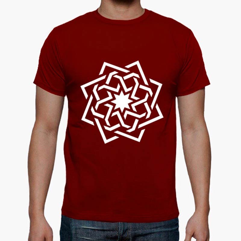 Camiseta Hombre Manga Corta Estrella 8 Puntas