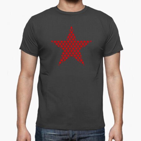 Camiseta Hombre Manga Corta Estrella 5 Puntas