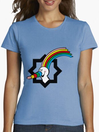 Camiseta mujer manga corta mascota Curro