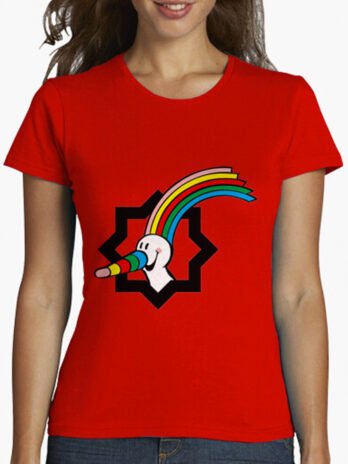 Camiseta mujer manga corta mascota Curro