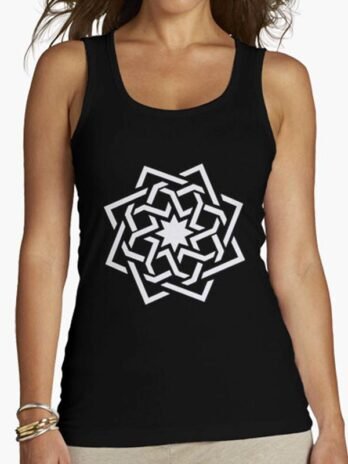 Camiseta mujer sin mangas estrella 8 puntas