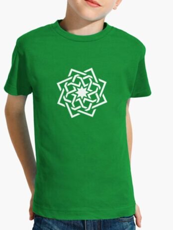 Camiseta niño manga corta con estrella 8 puntas