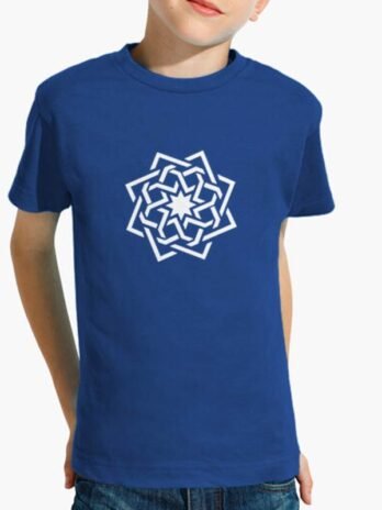 Camiseta niño manga corta con estrella 8 puntas